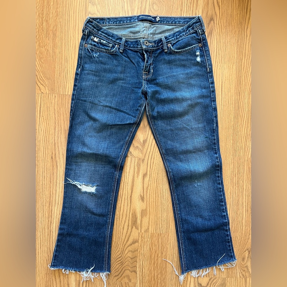 Vintage Y2K Abercrombie New York Mackenzie Distressed Jeans Size 16